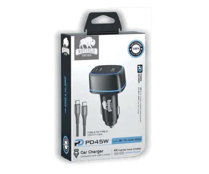 מטען לרכב PD45W עם כבל טעינה PD Type-C | כיסויים לרכב | אביזרי רכב | ריפודים לרכב